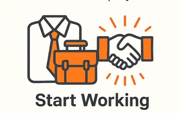 Restaurant worker starting new job